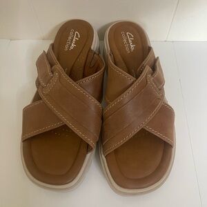 Clarks Coast Cross Brown Sandal Wm 9